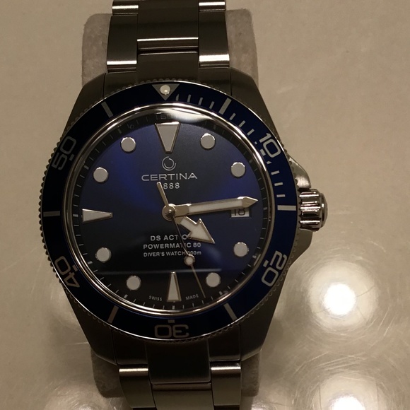 CERTINA DS ACTION POWERMATIC80 BLUE ON BRACELET 38MM - Picture 6 of 16